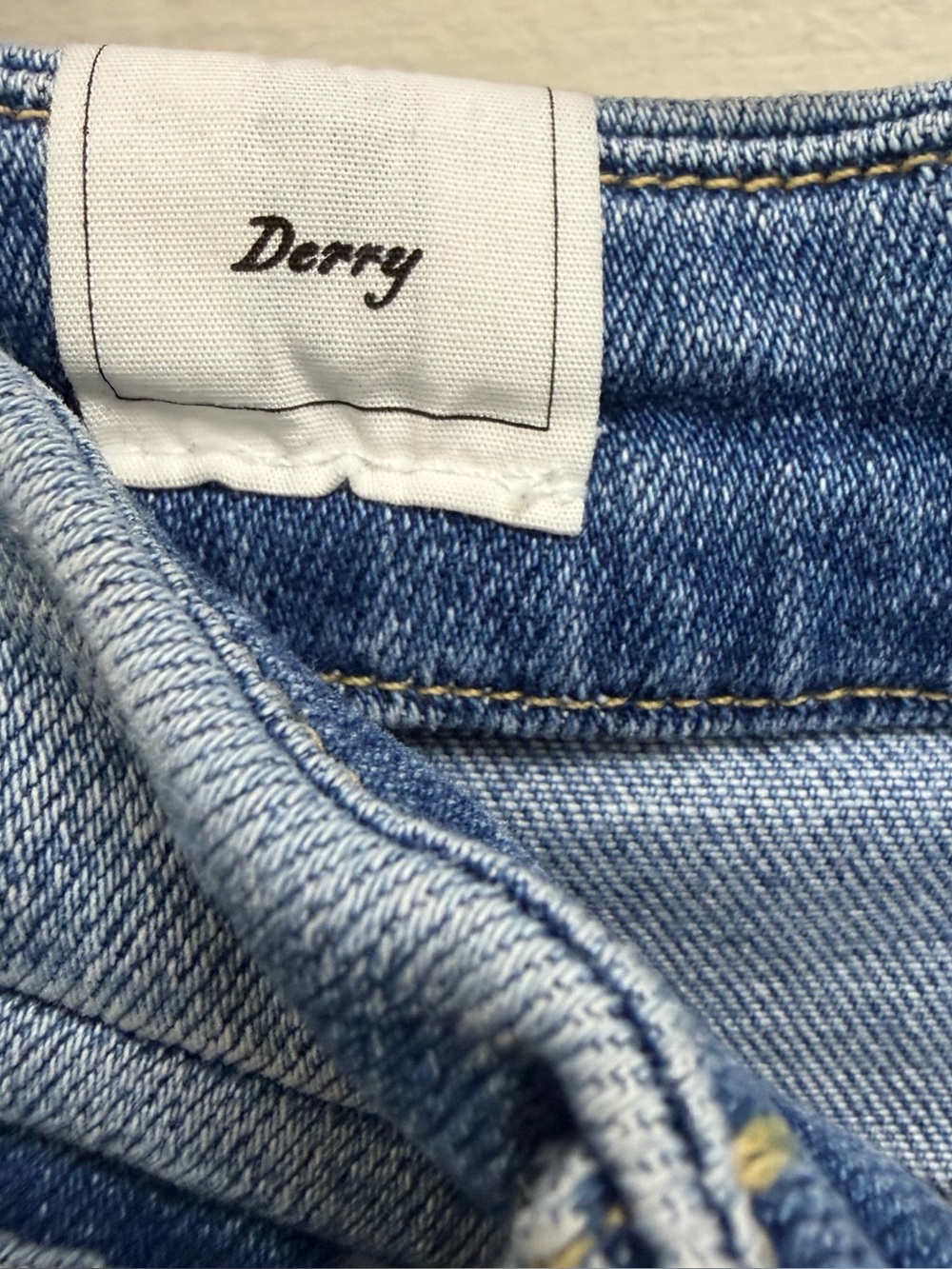 Frank & Eileen Derry Signature Jean Straight Frayed Hem Denim Jean Size 25 - Picture 6 of 13